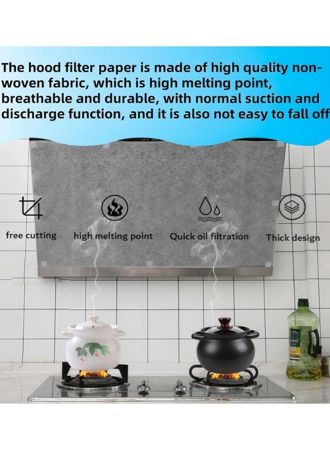 Disposable Range Hood Filters Sheets,Non-woven Oil Filter Paper,Hood Filters For Kitchen,Flame Retardant High Temperature Filter Fabric (46 * 1000CM) - Image 4